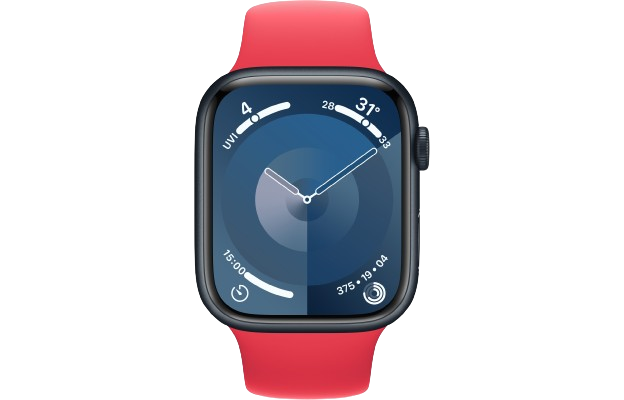 Apple Watch Series 9 - 45mm - GPS + Cellular - Aluminum, Sports Band